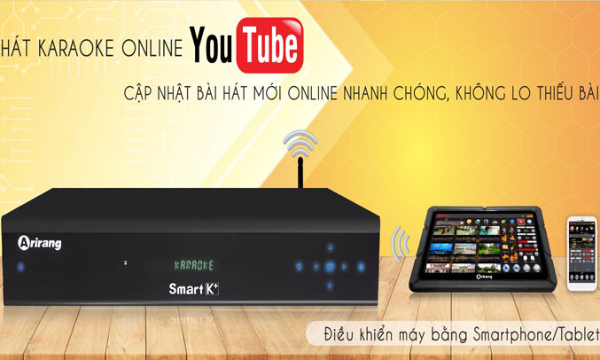 Đầu Karaoke Arirang Smart K+ (3TB) trang bị tính năng internet