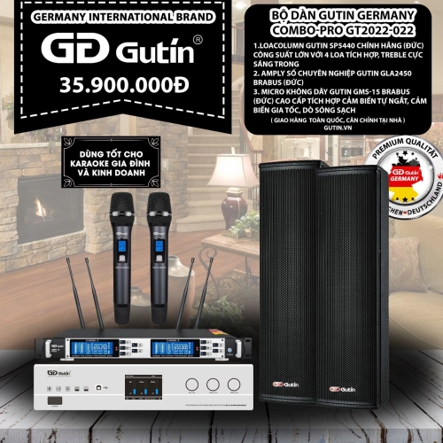 Bộ Dàn Karaoke Gutin Germanny Compo-PRO GT2022-022