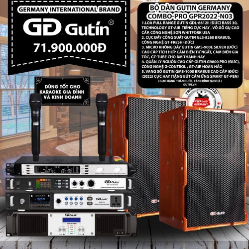 Bộ Dàn Karaoke Gutin Germanny Compo-PRO GPR2022-N03