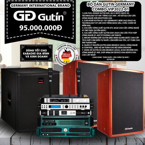 Bộ Dàn Karaoke Gutin Germanny Compo-VIP2022-01