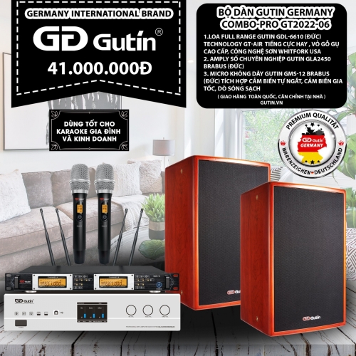 Bộ Dàn Karaoke Gutin Germanny Compo-PRO GT2022-S06