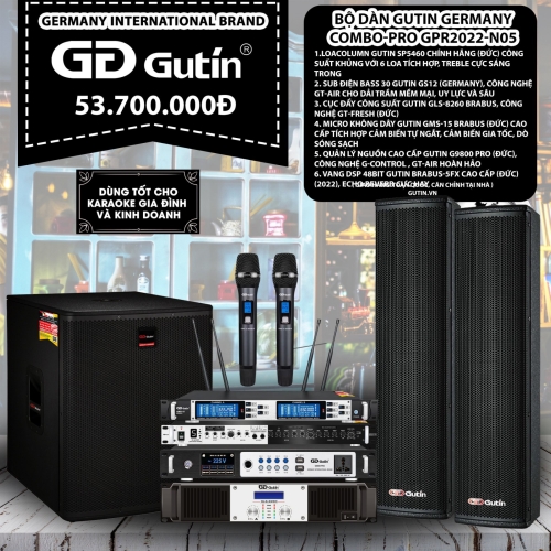 Bộ Dàn Karaoke Gutin Germanny Compo-PRO GPR2022-N05