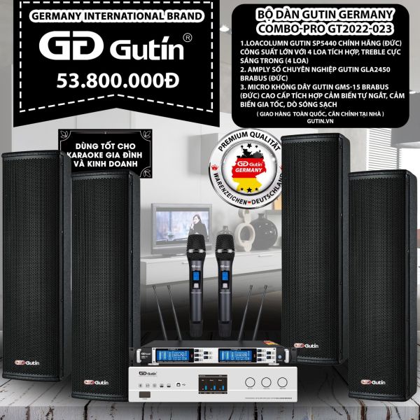 Bộ Dàn Karaoke Gutin Germanny Compo-PRO GT2022-023