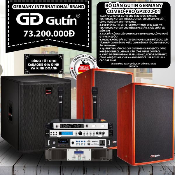 Bộ Dàn Karaoke Gutin Germanny Compo-PRO GP2022-01