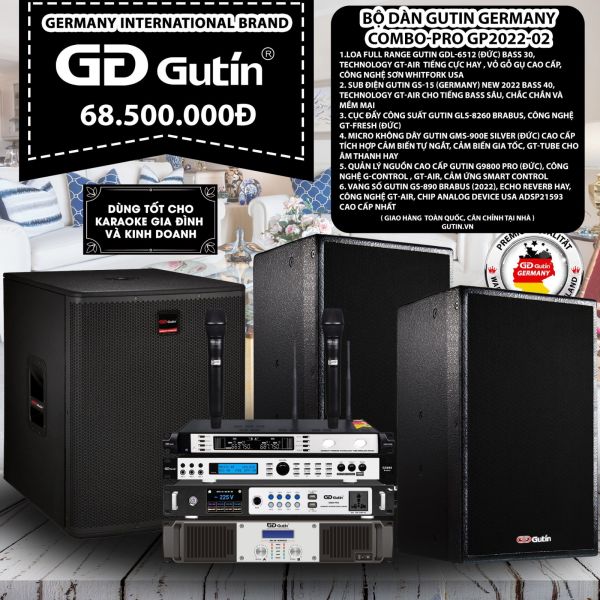 Bộ Dàn Karaoke Gutin Germanny Compo-PRO GP2022-02