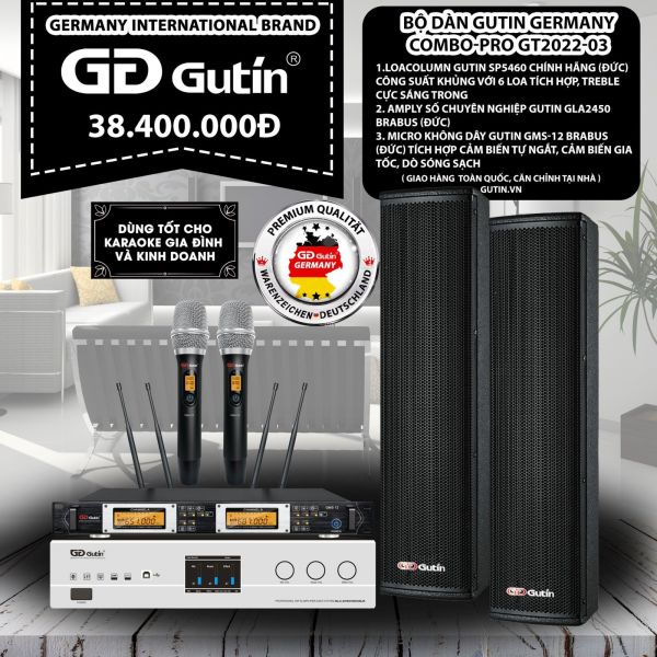 Bộ Dàn Karaoke Gutin Germanny Compo-PRO GT2022-03