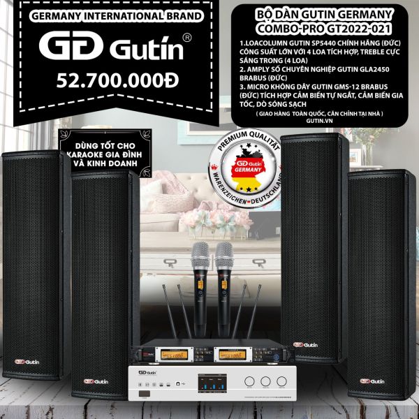 Bộ Dàn Karaoke Gutin Germanny Compo-PRO GT2022-021