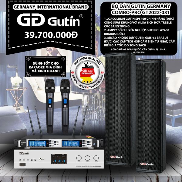 Bộ Dàn Karaoke Gutin Germanny Compo-PRO GT2022-031