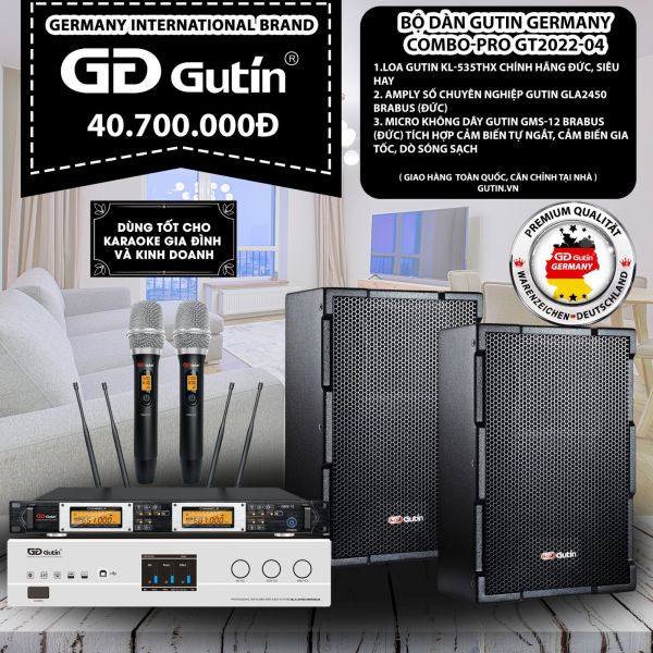 Bộ Dàn Karaoke Gutin Germanny Compo-PRO GT2022-04